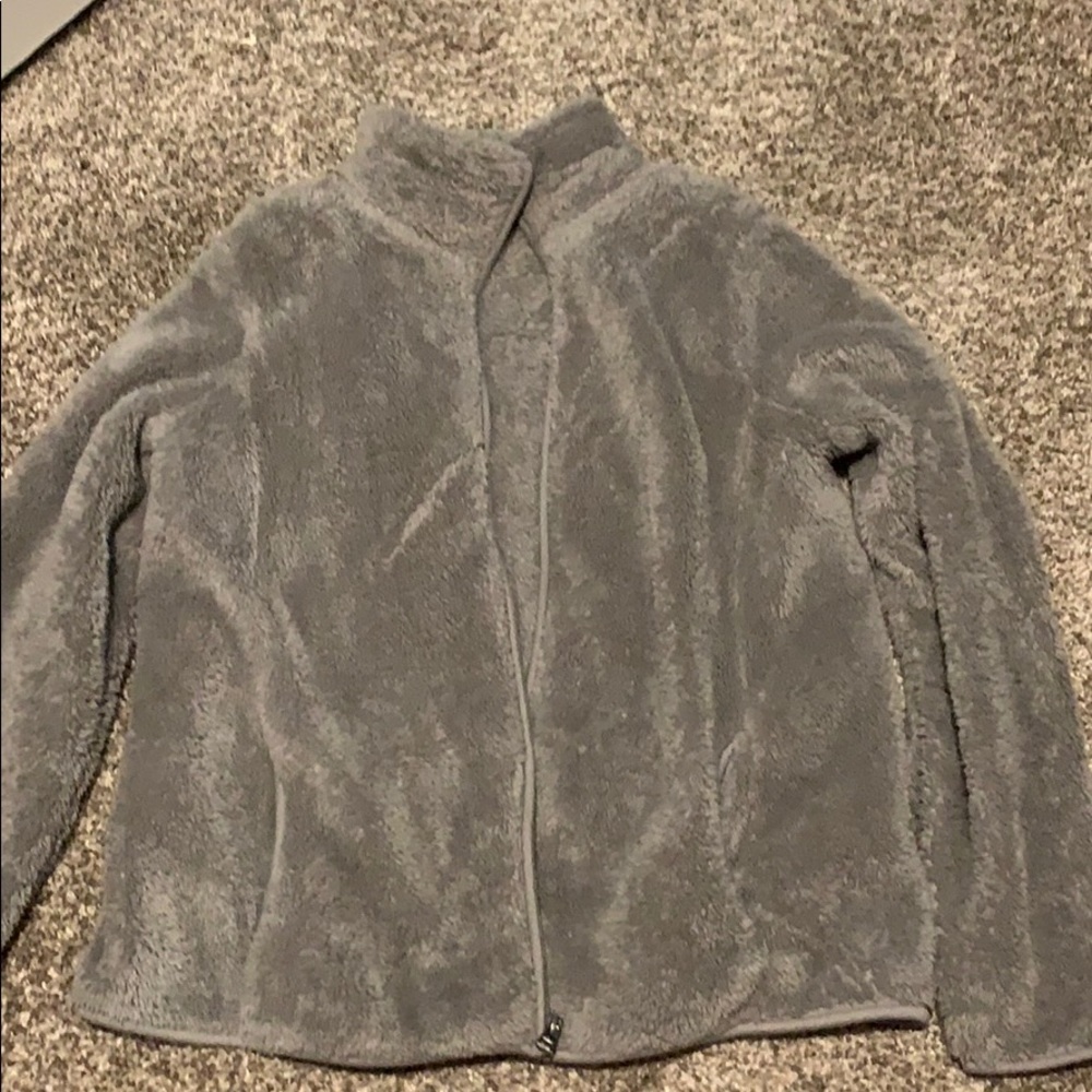Gray Sherpa-like Jacket